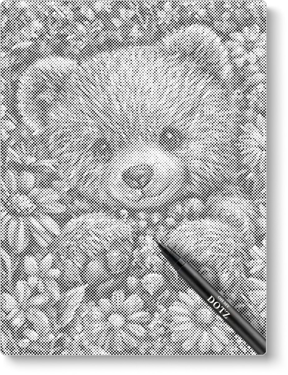 Beertje Met Bloemen | Stippelschilderij | 40x50cm | Dot painting | Oh My Dotz | Dots stippen | Diamond painting & Schilderen op nummer alternatief | Sinterklaas | Kerst